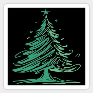 Simple Christmas Tree Magnet